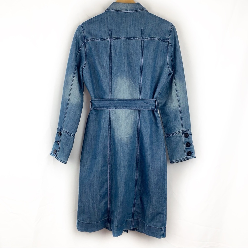 Bisou Bisou Button Front Denim Midi Dress - Picture 4 of 7